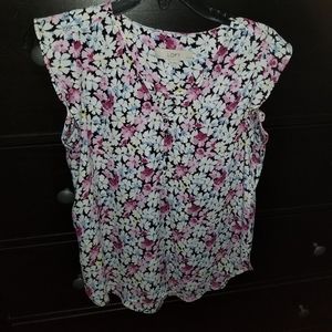 Loft sleeveless blouse small petite